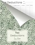 Tax Deduction Log Book: Effectively Organize Tax Write-offs and Tax Returns, Your Way To Track Deductible Expenses | Leaves Cover Design