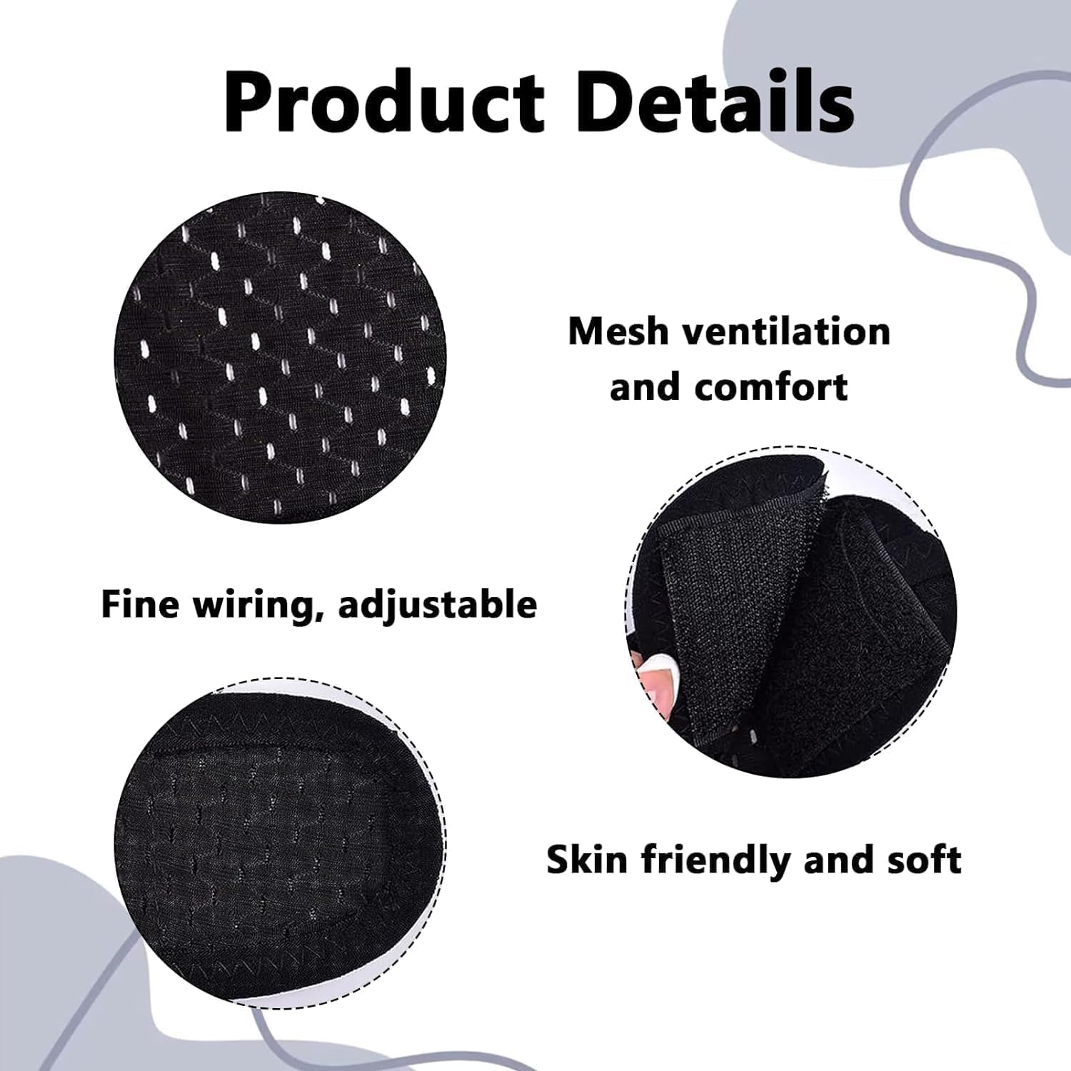 Breathable Upgraded Anti-Snoring Chin Strap with Mesh Structure, Adjustable Jaw Protection Anti-Snoring Strap, Durable Material for Improved Tear Resistance, Comfortable Natural Solution Snore Stopper - Image 3