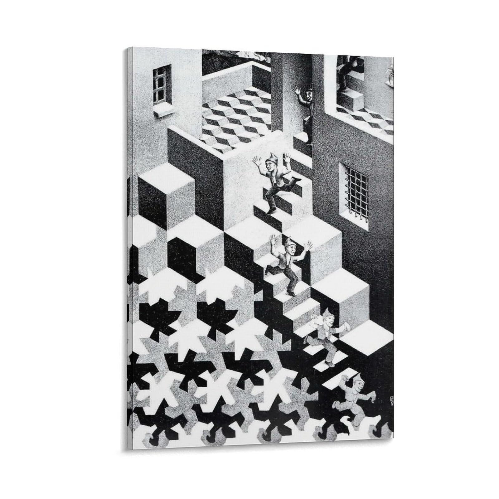 M.C. Escher Cycle Wall Art Poster Canvas Art Poster And Wall Art Picture Print Modern Family Decor Posters 12x18inch(30x45cm)