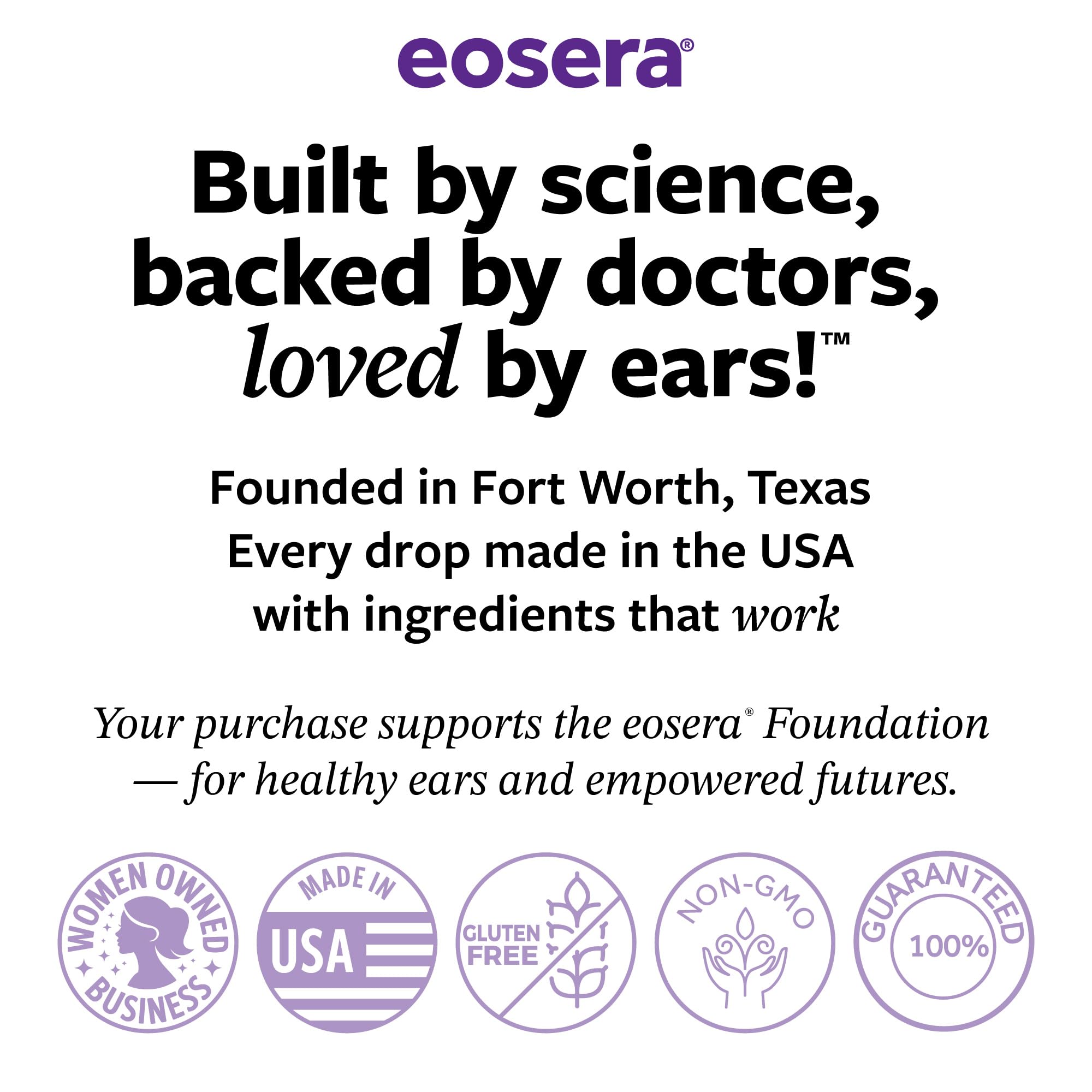 Eosera Ear+ Health Gummies - Ear Health Support Supplement with Saffron, Ginkgo Biloba, Ashwagandha, Vitamin B12 & Acetyl-L-Carnitine | BlackBerry Acai Flavor | Non-GMO | 30 Count — Amazon image 6