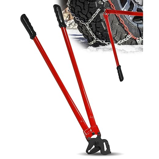 33" Heavy Tire Chain Pliers, Tire Chain Repair Tool Suitable for Large Trucks and Tractors, Quick Opening and Closing Repair of Tire Chains, Snow Tire Chain Pliers