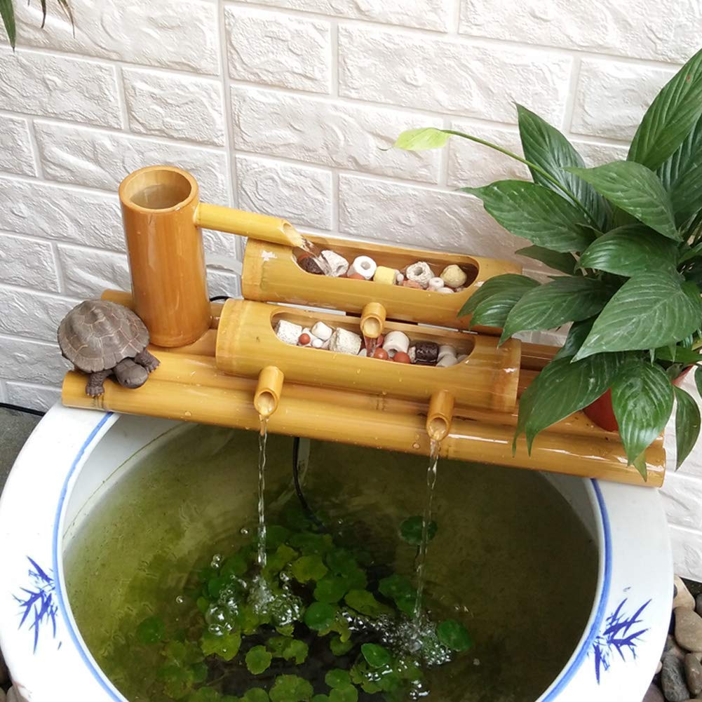 Decorazione per giardino giapponese, statua decorativa in bambù per giochi