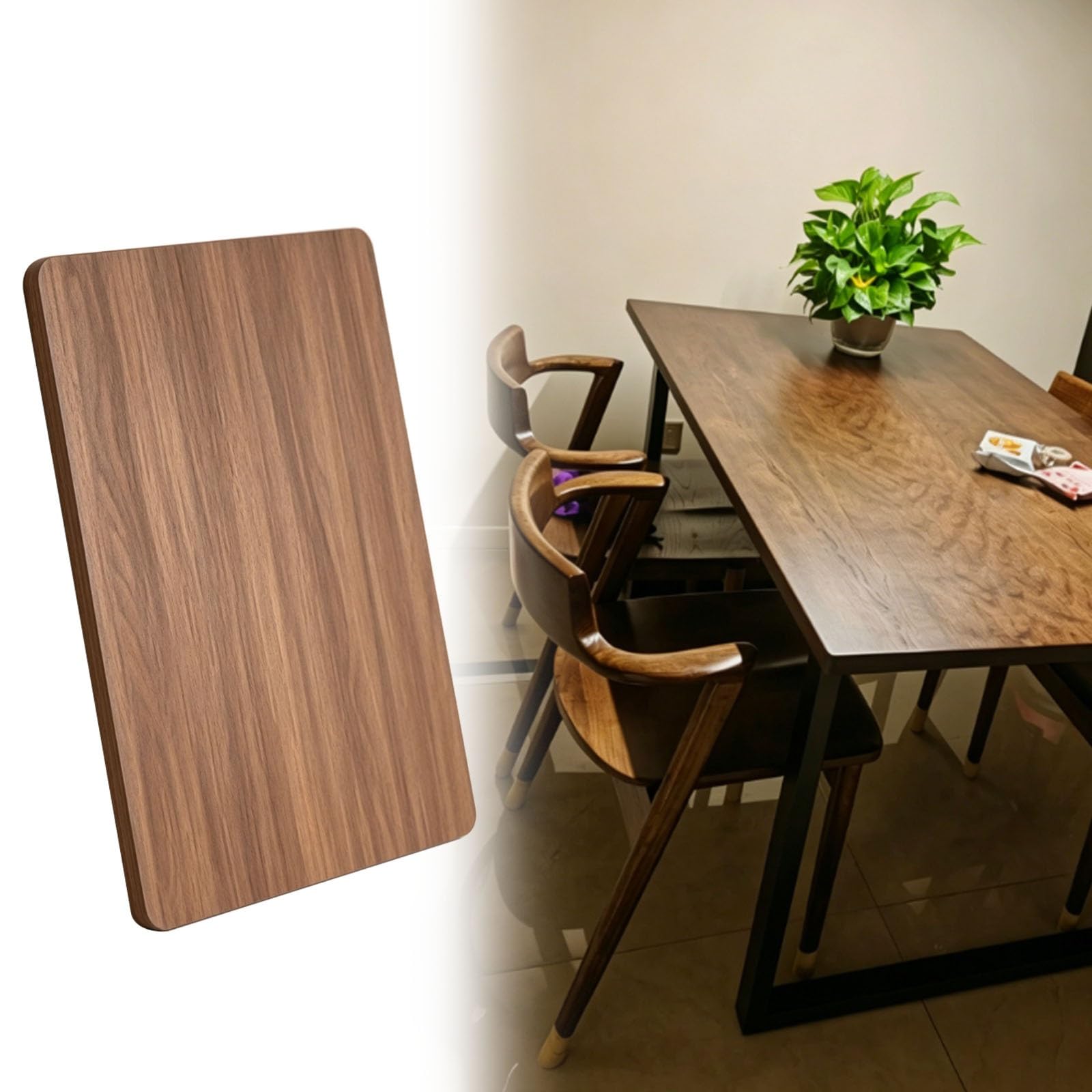 Étagère rectangulaire en mélamine meuble de rangement robuste contre la courbure