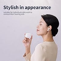 Vista 4 de Edifier Audífonos Bluetooth, amplificadores auditivos OTC autoajustables de 16 canales, reducción de ruido de control de aplicación, pérdida