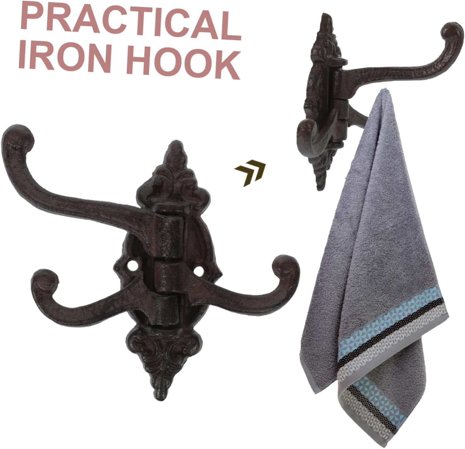 NUOLUX 1セット つなぐ コートハンガー 装飾壁フック シンプルな壁  