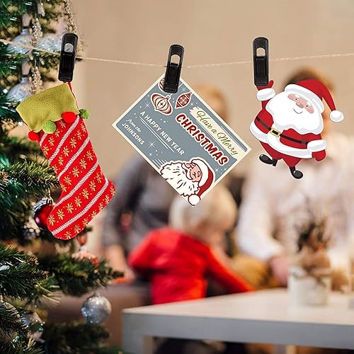 Miniatura 26 de Tinfol Ganchos de conector para colgar colgadores, 50 ganchos para ropa que ahorran espacio, clips extensores resistentes para perchas y Blanco