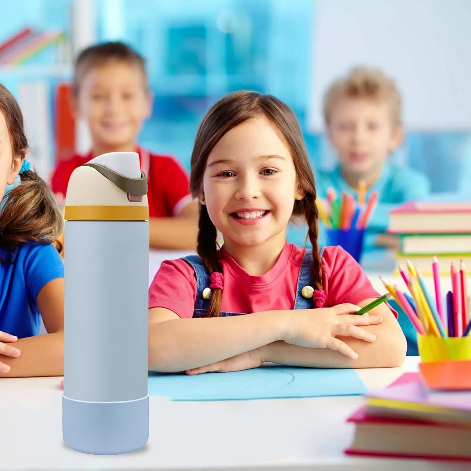 2Pcs Silicone Boot Sleeve for Owala Water Bottle FreeSip Twist and Flip Protective Silicone Bottom Base Bumper for Owala Flask Water Bottle BPA Free, Anti-Slip - Image 6