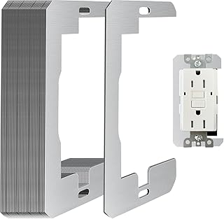 30 Pcs Wall Plate Spacer, Metal Single Gang Flush Fit Device Leveling Plates- Receptacle Spacers ...