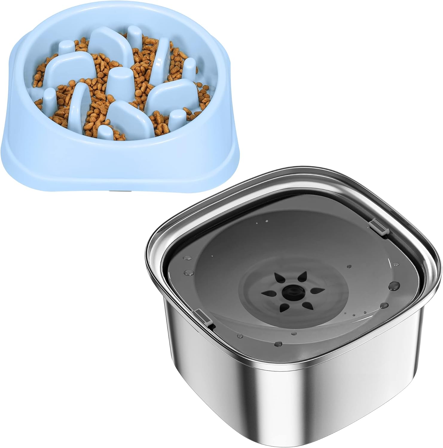 Pet Supplies UPSKY Slow Feeder 3L Dog Water Bowl, Small Dog Bowls Non