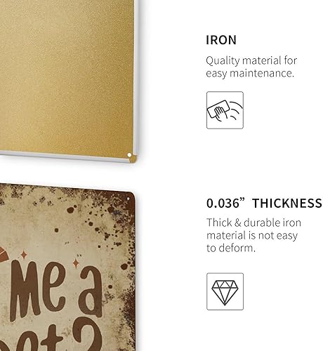 Miniatura 3 de Dime un secreto Un bueno Muy bien manchado, divertido arte de pared para el hogar, regalos para amantes de ideas personalizadas, regalo de lata de