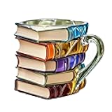 Colorful Book Cups, Innovative Resin Coffee Containers, Unique Book Shapes, 3D Hand Drawn Shapes, Personalized Designs, The Best Gifts For Family And Friends