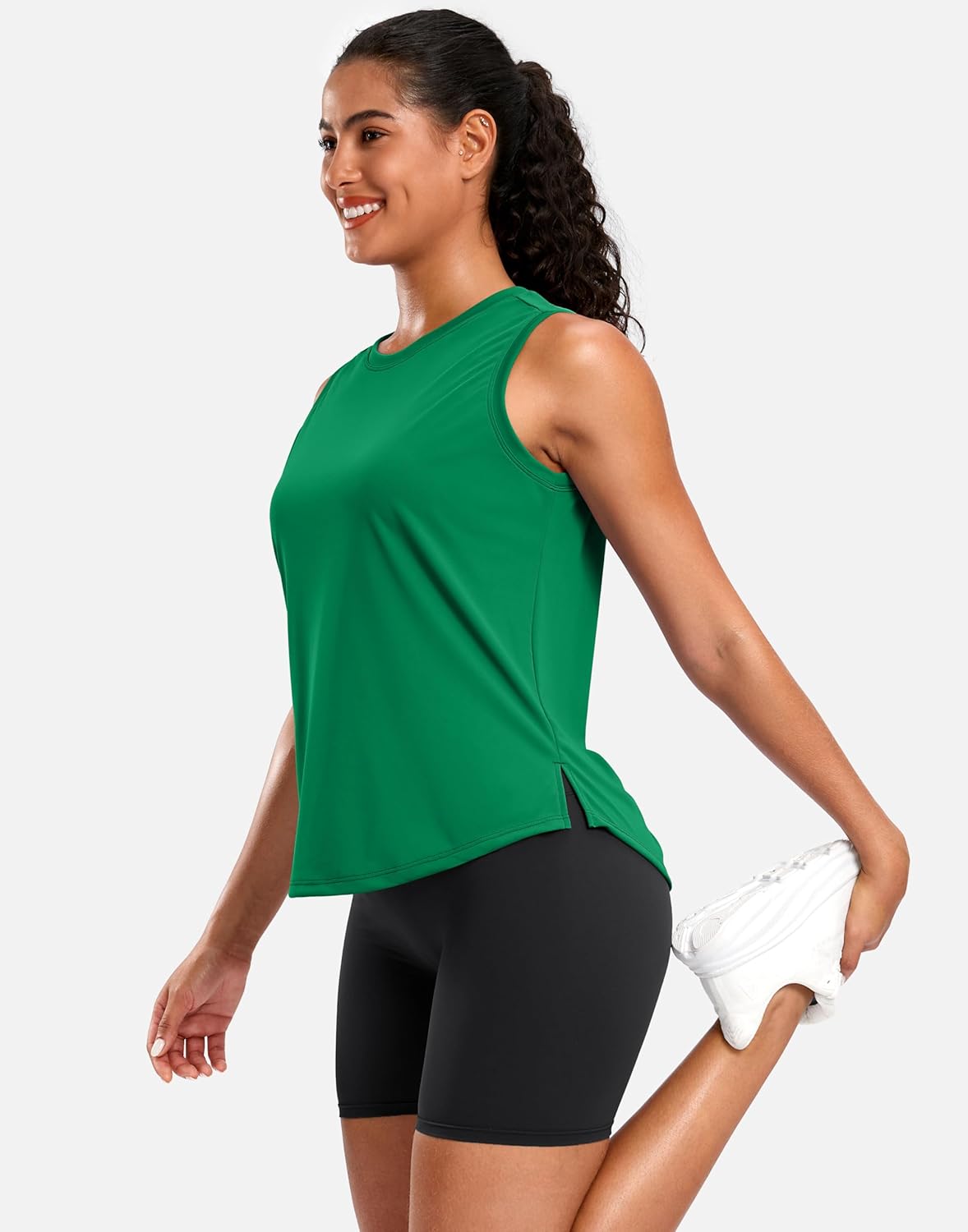 G Gradual Women's Sleeveless Workout Tops Lightweight High Neck Tennis Yoga Shirts Running Athletic Tank Tops for Women - Image 3