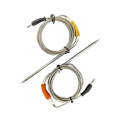 Sonda de carne compatible con Weber SmokeFire EX4EX6 parrilla de pellets de madera, paquete de 2