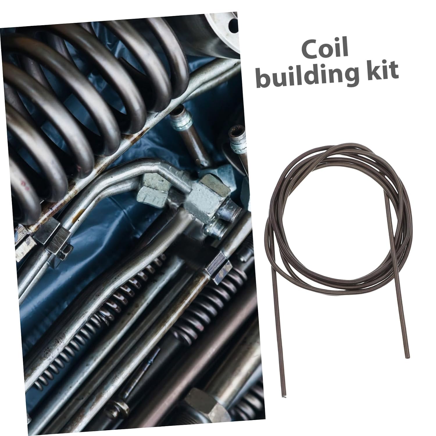 Mechanical Extension Spring Tension Spring Manganese Wire Coil for Pottery Resistance Wire with Dual Hook and Flexible for Various Applications