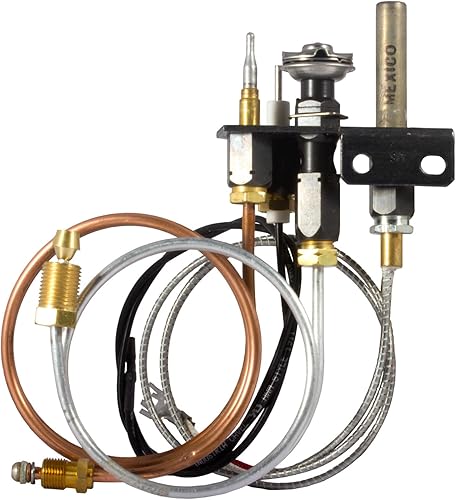 Miniatura 2 de Kozy Heat 700-088 - Conjunto piloto de gas natural original OEM con todos los componentes para chimenea de ventilación directa, troncos de gas y