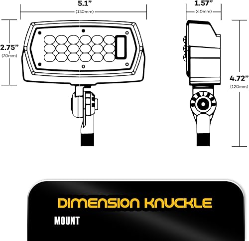 Miniatura 2 de Marathon Lighting Luz de inundación LED - 15W, 1830 lúmenes, 3000K blanco cálido, CA 120-277V, montaje de nudillo ajustable 0-180, fundido, listado
