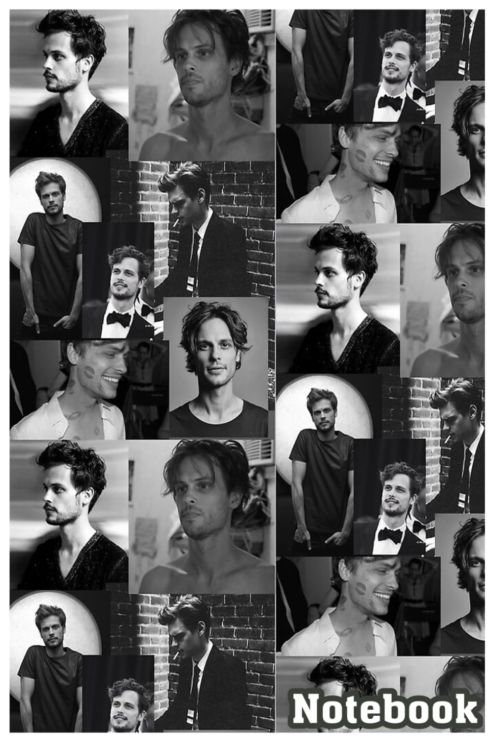 Matthew Gray Gubler Notebook: Size 6"x9" inches, Glossy cover, with 110 blank lined pages for note-taking, listing, or planning.