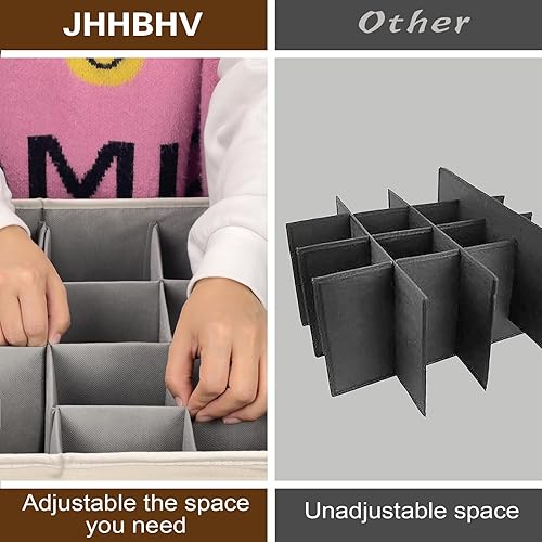 Miniatura 3 de 2 Pack Shoe Organizer for Closet, Adjustable Shoe Box Storage Containers, Large Foldable Shoe Bins with Clear Cover, Space Saving Shoes Holder with