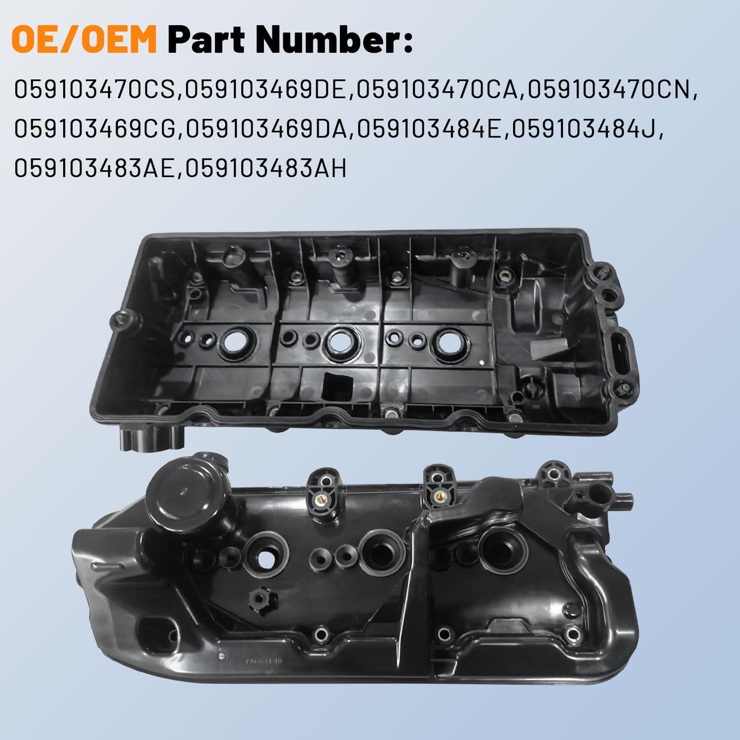 3.0T Left+ Right Diesel Engine Valve Cover Fit for Audi A4 A5 A6 A7 A8 Q5 Q7 Q8 For VW Amarok Touareg For Porsche Cayenne 2016-2025 059103470CS 059103469DE 059103470CA 059103470CN