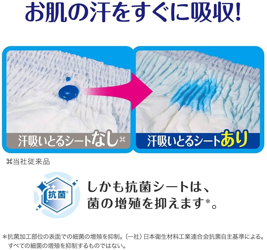 Amazon.co.jp: 【パンツ Mサイズ】ムーニーマン 汗スッキリ 男女