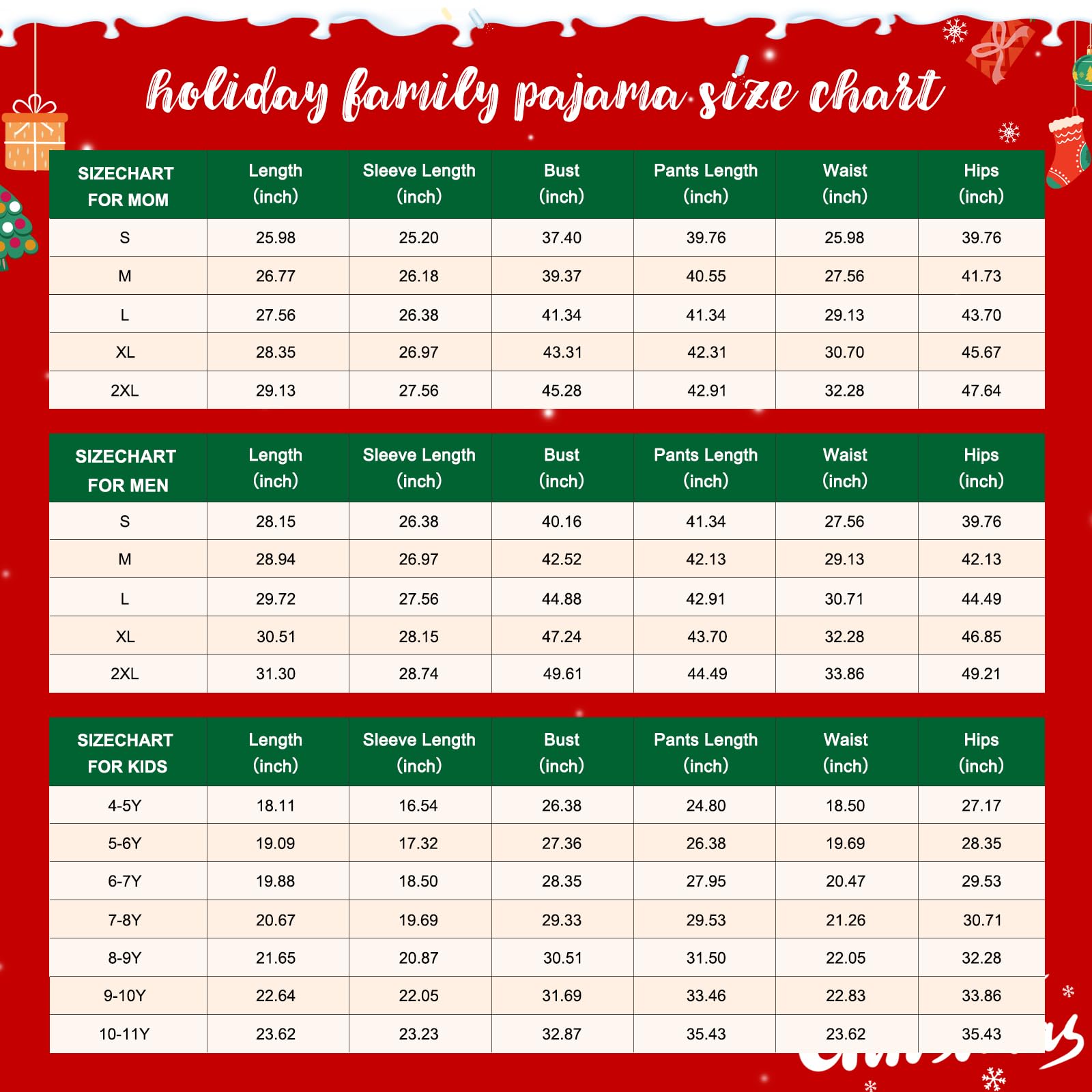 Pigiama Natale Famiglia Set, Pigiami Natalizi Coppia, Christmas Invernale Girocollo Comodo Due Pezzi Sleepwear Natalizio per Donna Uomo Bamino Regalo