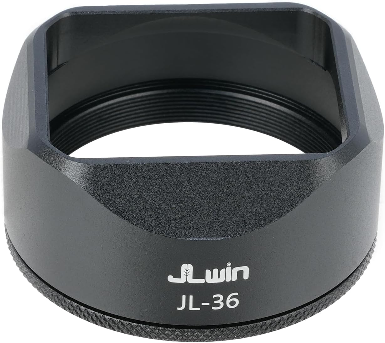 FocusFoto Square Metal Lens Hood for Fujifilm Fuji X100VI, X100V, X100F, X100, X100S, X100T, X70 Camera - Lightweight Aluminum Alloy, Compatible with Original Lens Cap, Black JL-36B