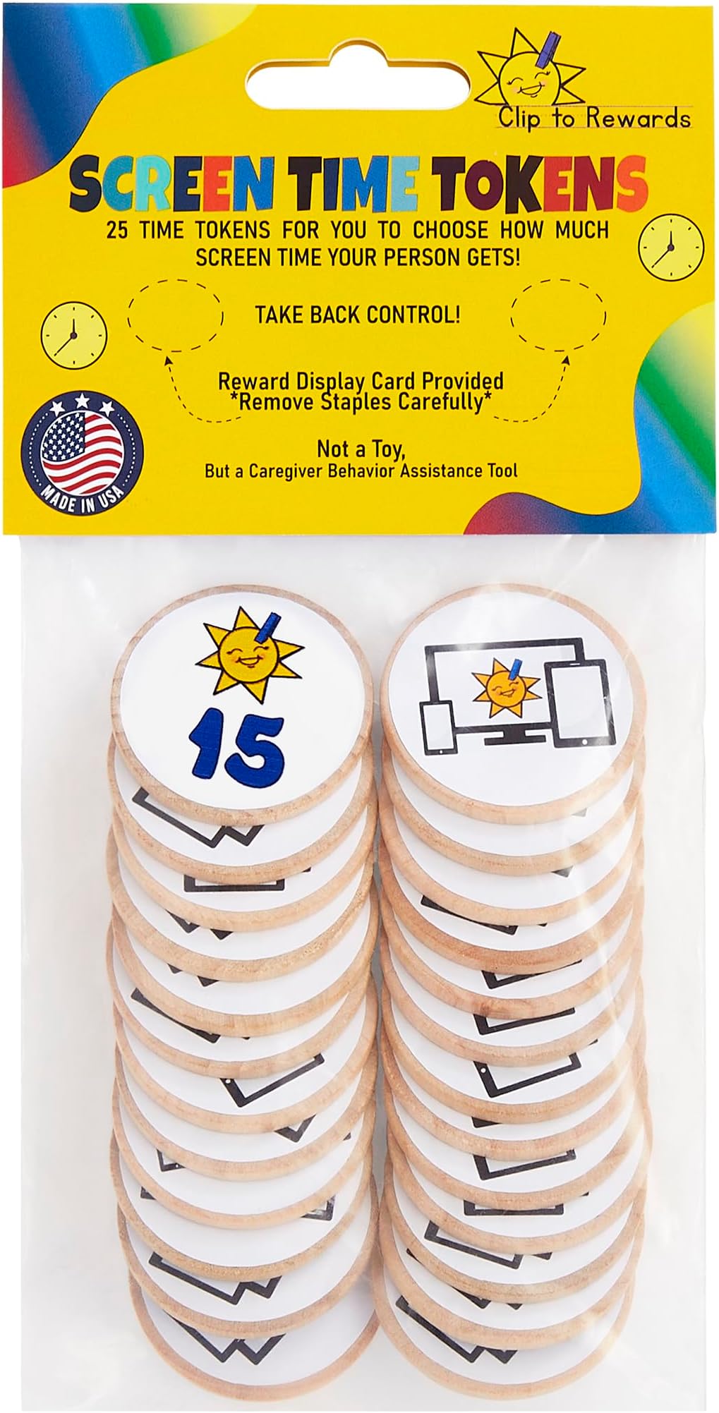 Screen Time Tokens - - Behavior Management Tool - Positive Reinforcement