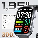 Cillso Montre Connectée Homme Femme 1,95" HD, Smartwatch avec Appels Bluetooth, 112 Modes Sportifs, Cardiofréquencemètre, SpO2, Sommeil, Étanchéité IP68, Montre Sport pour Android iOS - 2