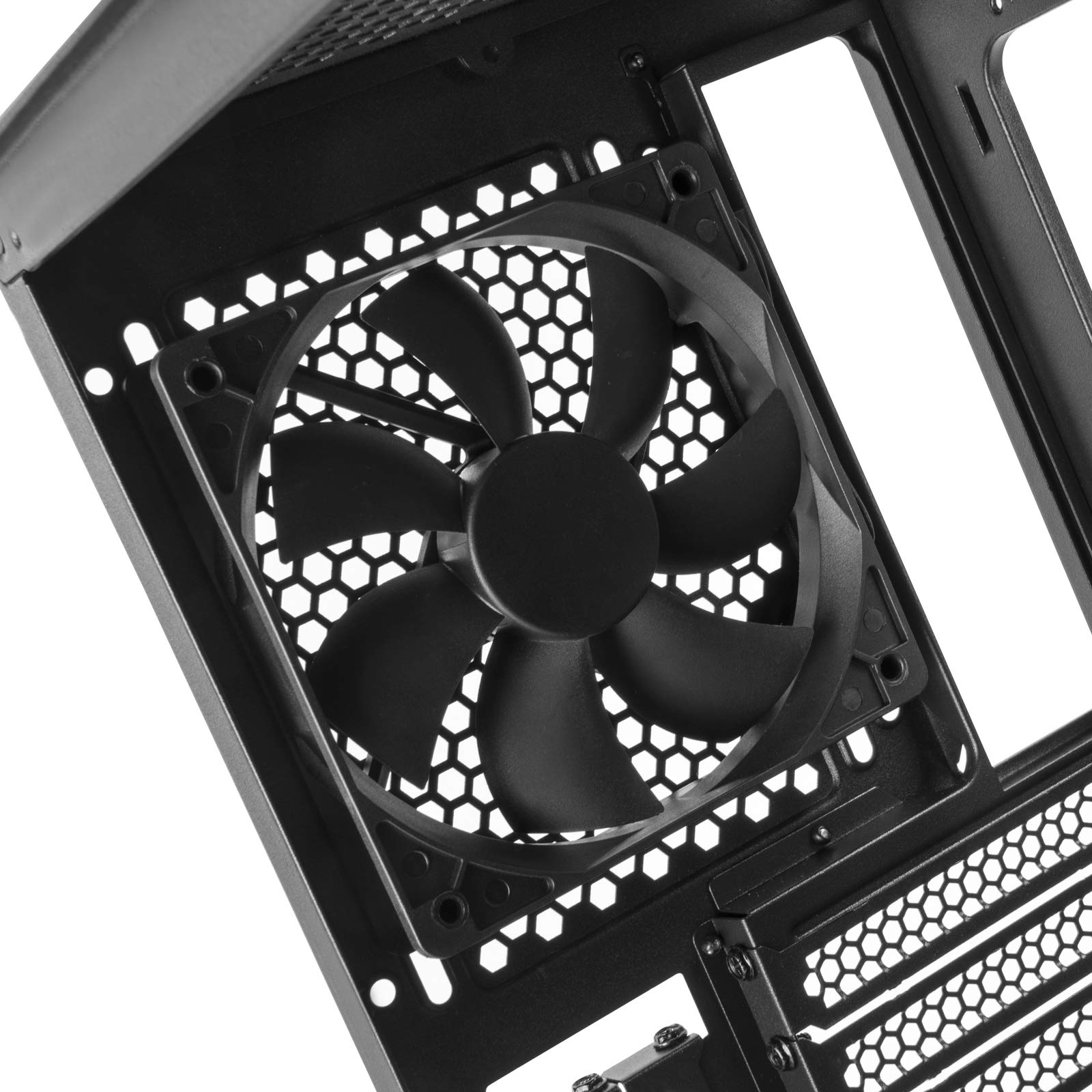 CAJA PC SILVERSTONE SST-SEA1SB-G - ATX SETA A1 LATERAL DE VIDRIO TEMPLADO PLATEADO/NEGRO