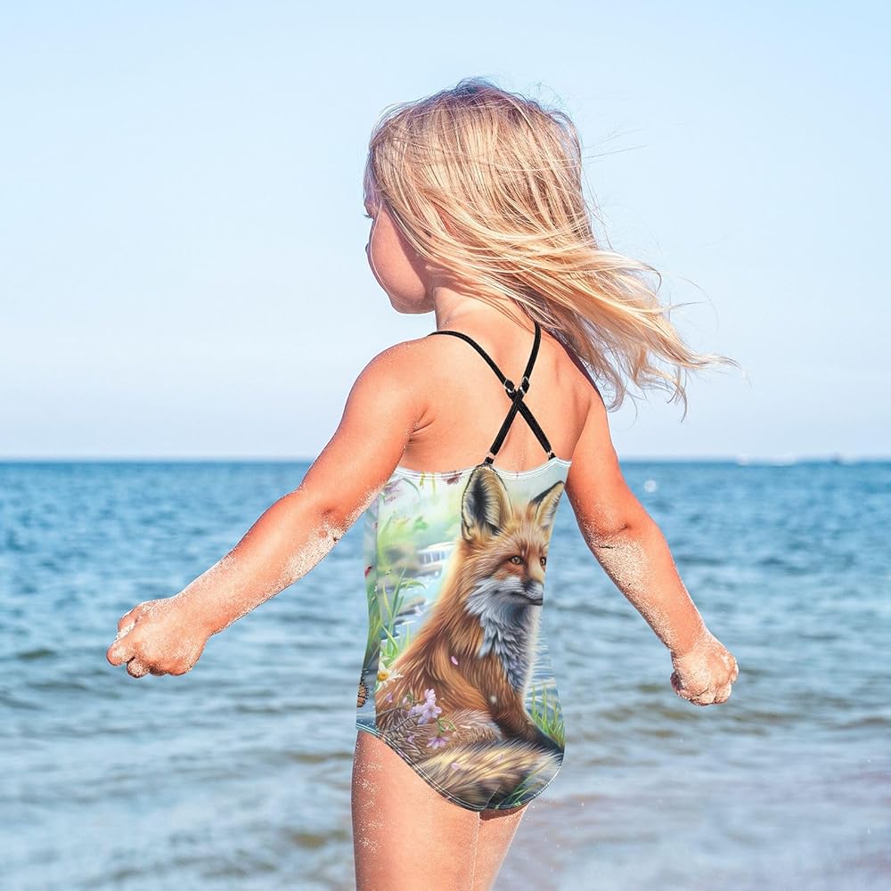Amazon.com: Toddler Cute Fox Animal River One Piece Swimsuits for