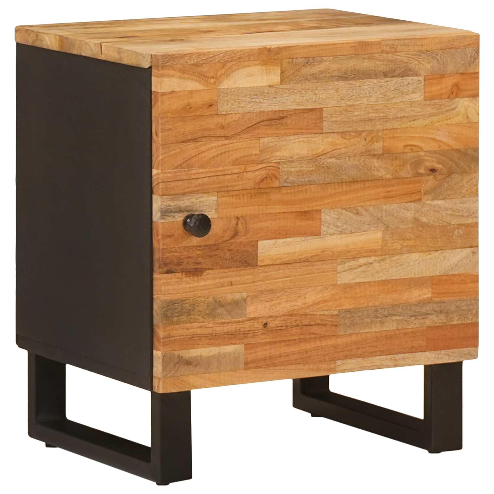 Cabinet de Chevet Marron en Bois de Mangue Massif Noble et Durable