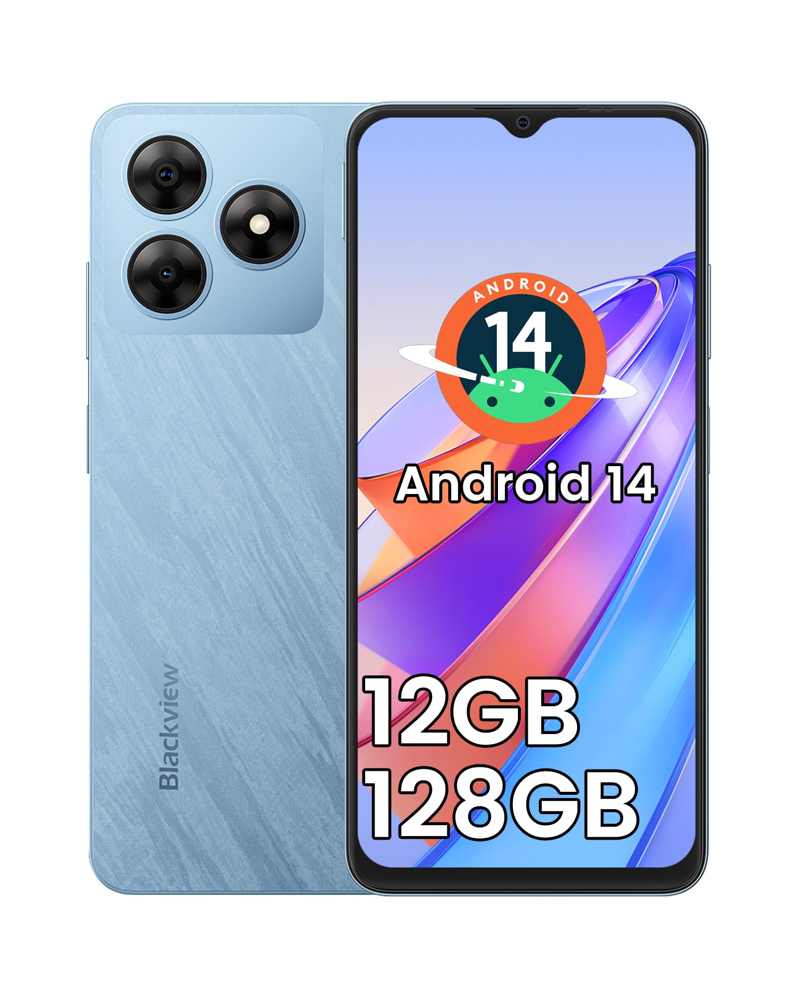 Unlocked Cell Phone Canada,Blackview Wave 8 Android 14 Phone12GB+