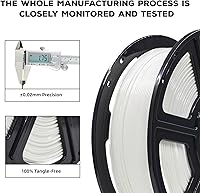 Vista 3 de FLASHFORGE Filamento PLA 1.75mm, 1kg (2.2lbs) Carrete de filamento para impresora 3D, precisión dimensional +/- 0.02mm, filamento para impresión 3D