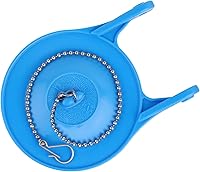 Vista 11 de Juego de 2 aletas de repuesto para inodoro de 2 pulgadas, de alto rendimiento, universal, con cadena y gancho de acero inoxidable, goma de larga