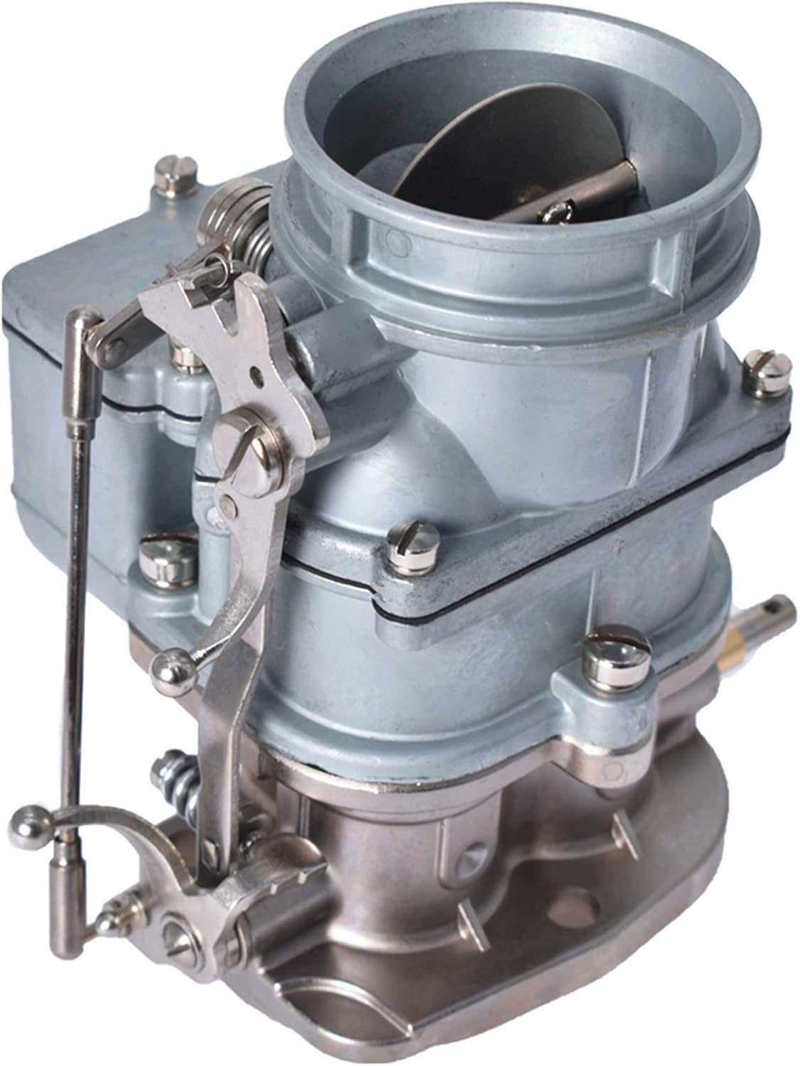 91511655 Carburetor Automotive Replacement Carb Fit for 1949-1953 Ford & Mercury Engines 97 Style Speedway 9-Super-7 Carb Natural Finish 2 Barrel Carburetor : Automotive