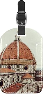 Etichette per bagagli antica architettura edilizia cuoio viaggio valigia etichette 1 confezioni