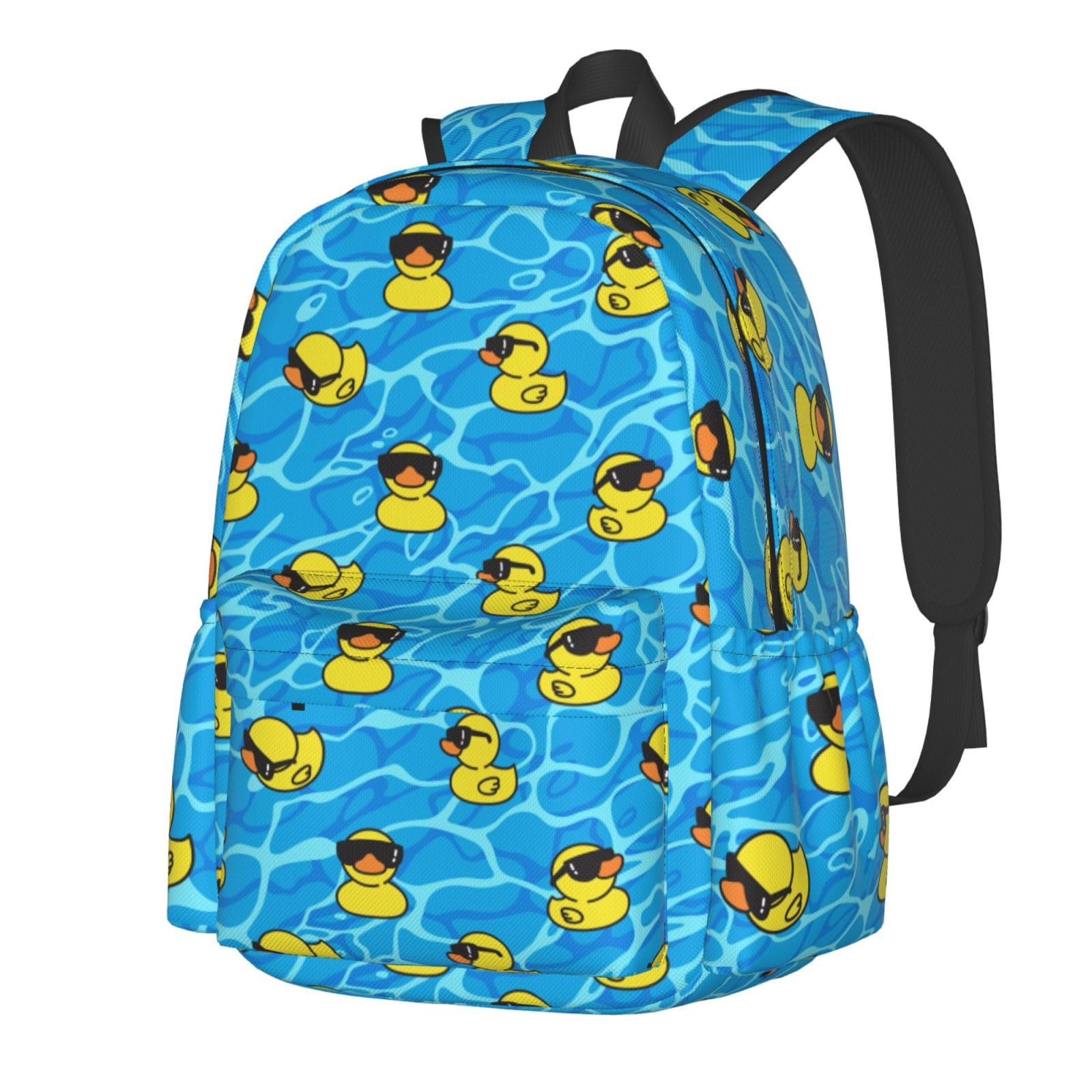 DEKIFNHG Yellow Duck Backpack Casual Sports Bookbag School Laptop Backpack for Students Boys Girls