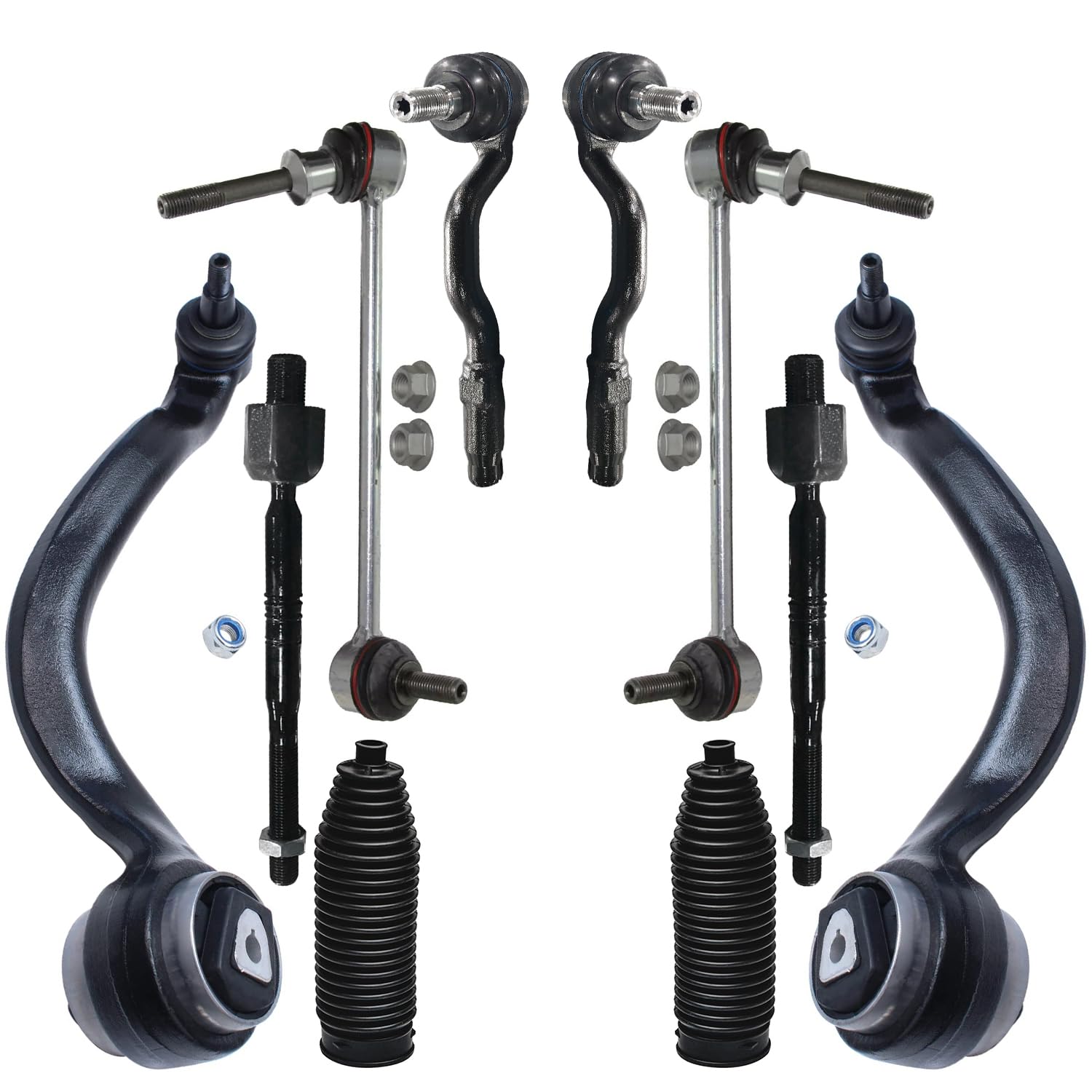 Detroit Axle - 10pc Front End Kit for 2007-2013 BMW X5 2008-2014 X6, 2