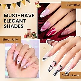 Beetles 110 PCS Gel Nail Polish Set, 100 Colors Infinite Inspiration Gift Spree All Season Red Brown Green Black Gel Polish with 5Pcs Base Top Coat Soak off UV Gel for Manicure Lovers DIY at Home