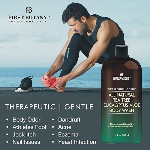 Miniatura 3 de All Natural Tea Tree Body Wash - Combate el olor corporal el pie de atleta el picor de atleta problemas de uñas caspa acné eczema infección por