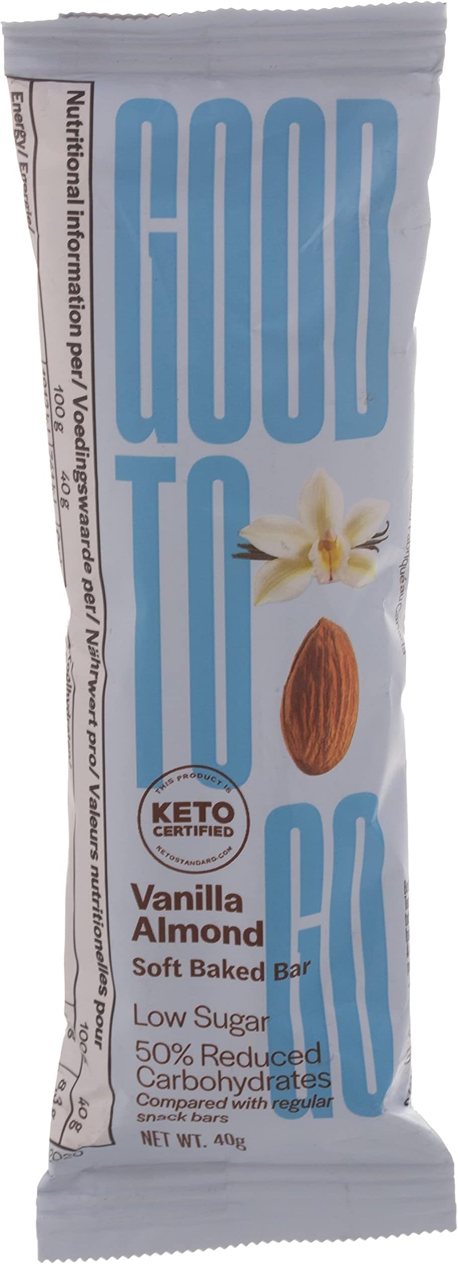 Good To GoSoft Backed Vanilla Almond Keto Bar, 40 Gm