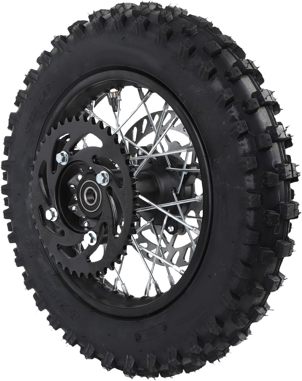 REAR WHEEL RIM TIRE ASSEMBLY 80/100-10 3.00-10 HIGH PERFORMANCE FOR DIRT BIKES MINI MOTORCYCLES