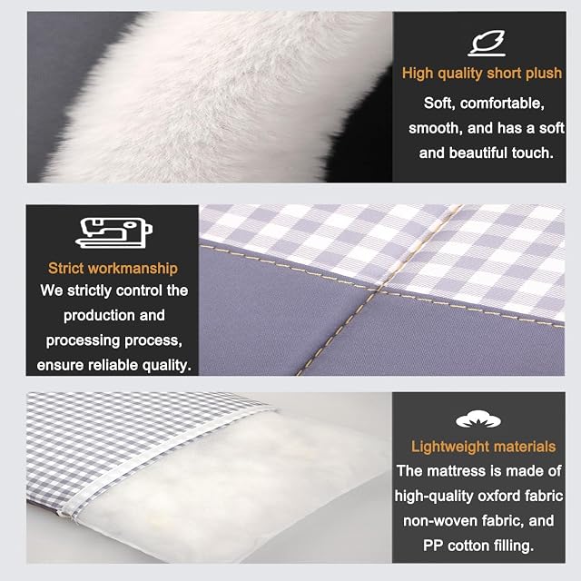 Foto 3 de 7 de Casa Grande para Perros 2 en 1 Cama para Perros Impermeable XL