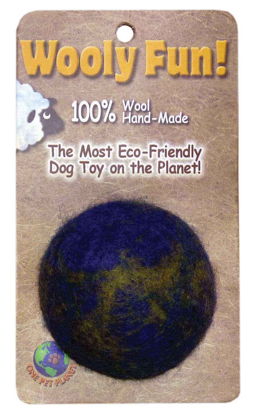 86008 2 75-Inch Wooly Fun Ball Dog Toy