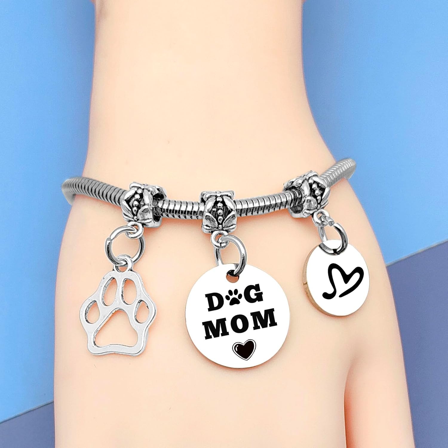 Dog Mom Gifts for Women Dog Lovers Bracelet Gifts for New Puppy Mom Sympathy Gifts for Loss of Pet Gifts for Dog Moms Dog Bracelet Funny Birthday Gifts for Dog Lovers Dog Owners Gifts Dog Mama Gifts - Image 2