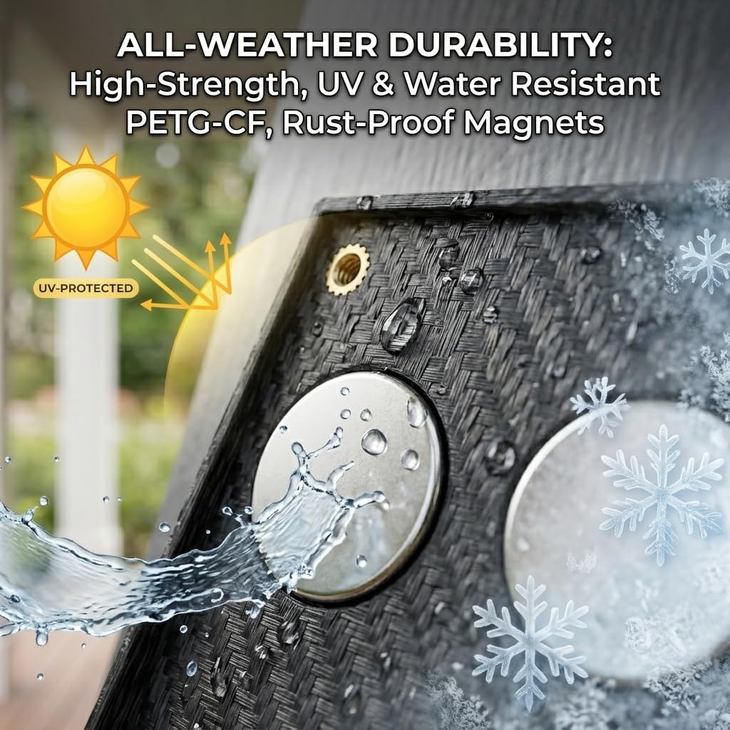Magnetic Mount for Ring Video Doorbell - Avoid Drilling Holes in Doors, Strong Grip, Easy Installation, Low-Profile Design Enhancing Home Security