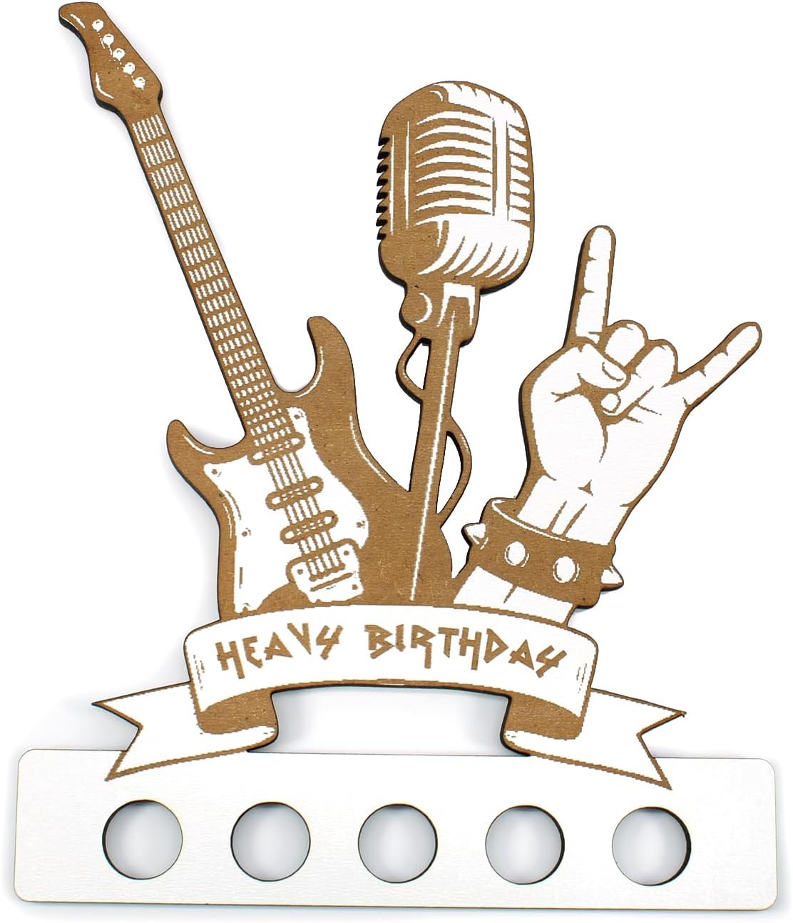Heavy Birthday gravírozás részlete