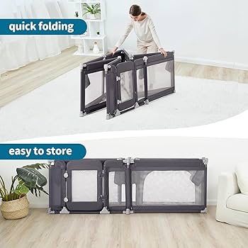 Amazon.com : Sweeby Foldable Baby Playpen, Baby Gate