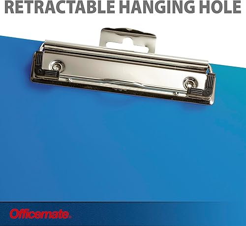 Miniatura 7 de Officemate Portapapeles de plástico, tamaño carta, azul ártico (83048) (paquete de 12)