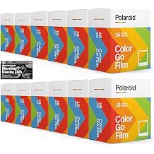 Polaroid Originals Go Instant Color Film for The Polaroid GO Camera - 12 Double Packs with Cloth 192 Photos